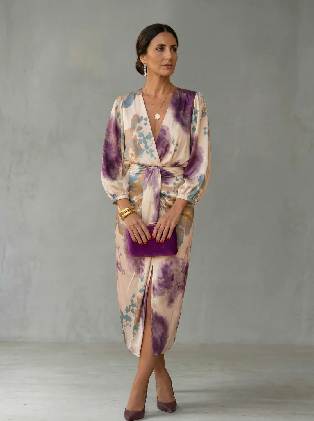 Valeria - Elegante vestido con escote en V